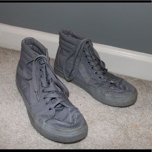 Vans all grey sk8 hi women's size 6.5